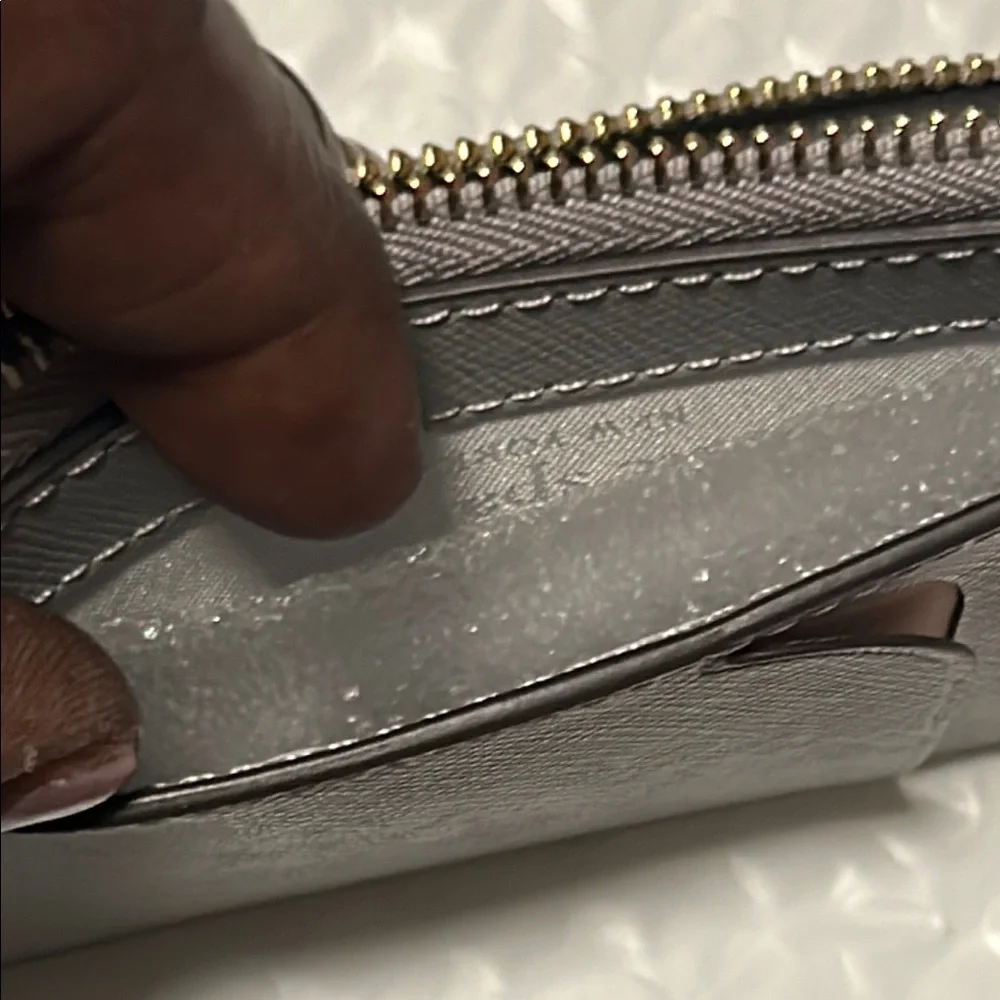 Kate Spade Gray Card Holder/ Key chain